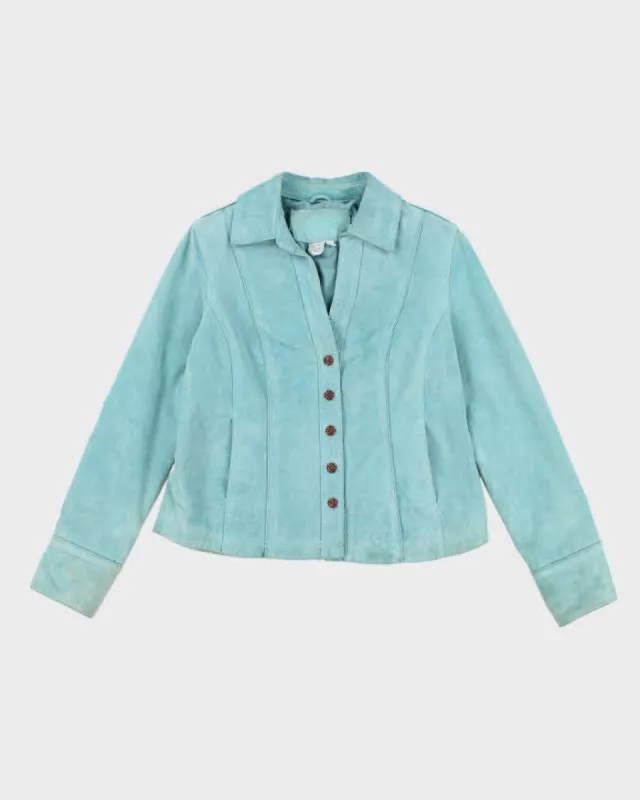 Vintage Women's Turquoise Suede Western Jacket - S sold by Rokit