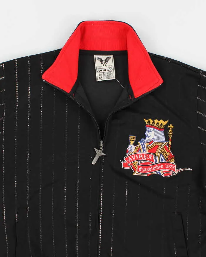 Vintage Men's Avriex Zip Up Embellished Stripped Track Jacket - M sold by Rokit product image thumbnail 3