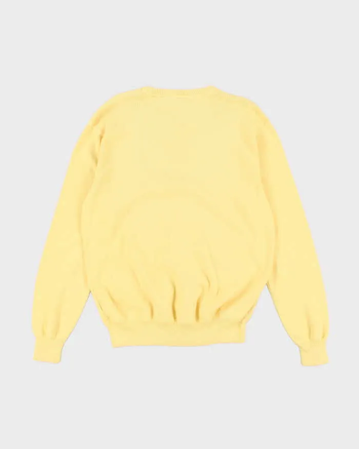 Vintage 90s Polo by Ralph Lauren Yellow Light Sweatshirt - M sold by Rokit product image thumbnail 2