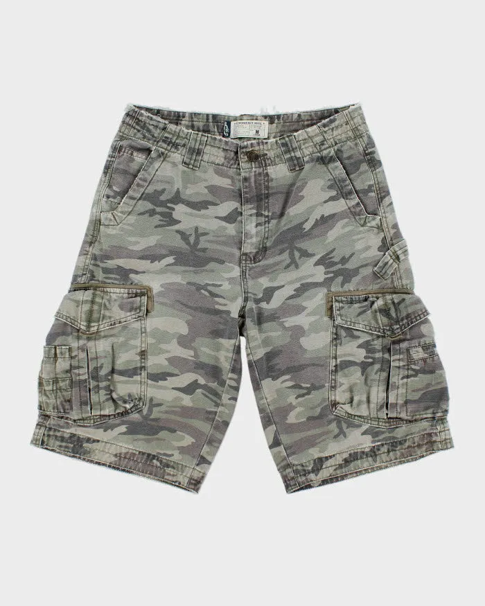 Distressed Baleno Camouflage Cargo Shorts - W30 sold by Rokit