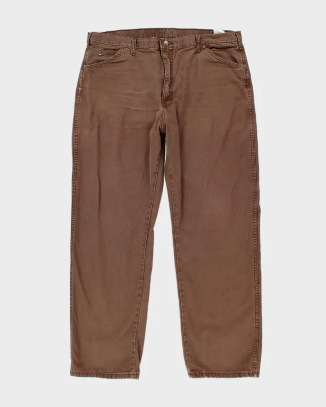 00s Genuine Dickies Brown Trousers - W40 L32 sold by Rokit