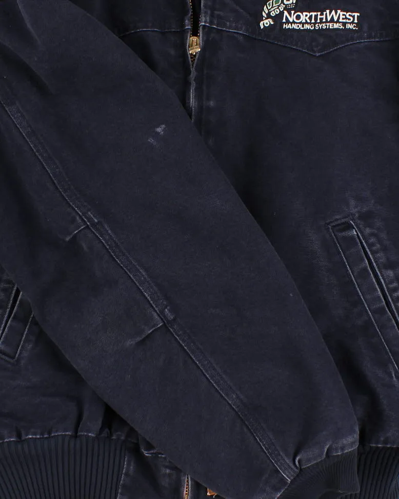Vintage Carhartt Navy Work Wear Jacket - L sold by Rokit product image thumbnail 4
