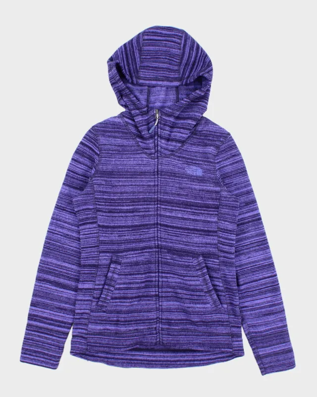 The North Face Purple Zip Up Fleece Jacket - S sold by Rokit