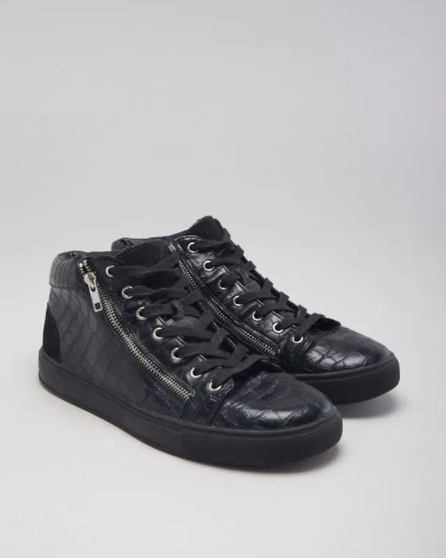 Kurt Geiger Mid Top Double Zip Trainers - UK 9 made by Rokit