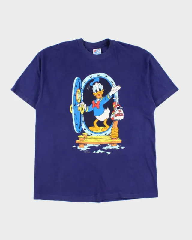 Vintage 90s Hanes Beefy Donald Duck Single Stitch T-Shirt - XL made by Rokit