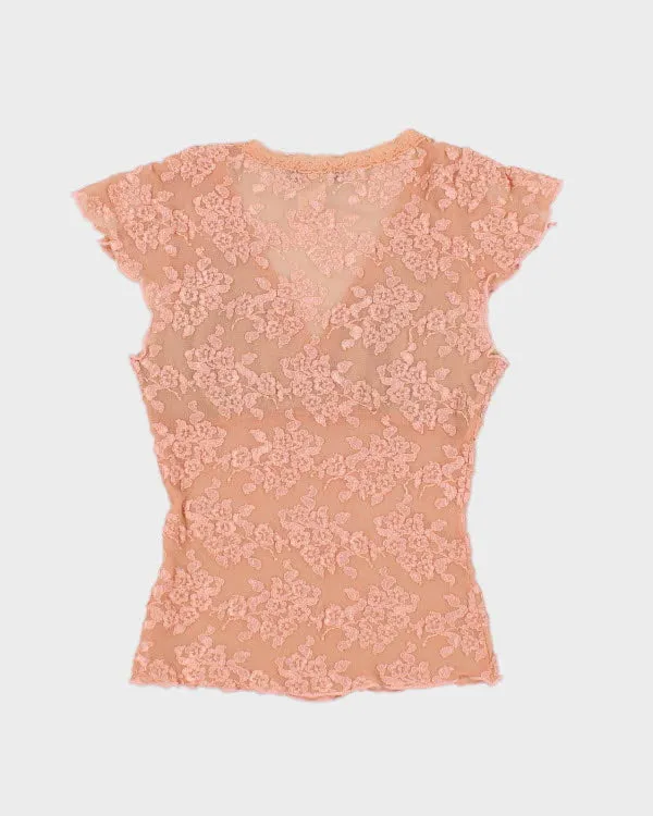 Y2k 00s Bebe Lace Top - M sold by Rokit product image thumbnail 2
