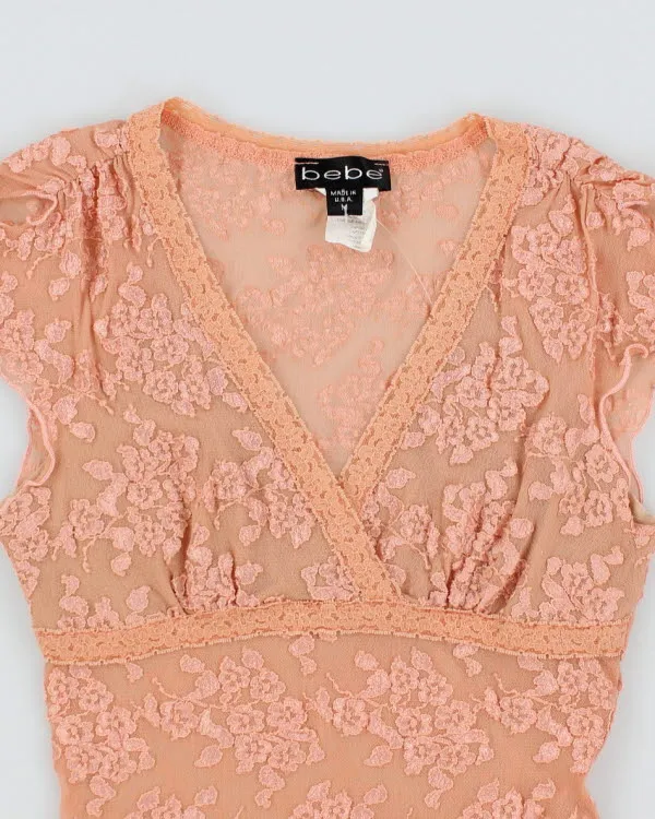Y2k 00s Bebe Lace Top - M sold by Rokit product image thumbnail 3