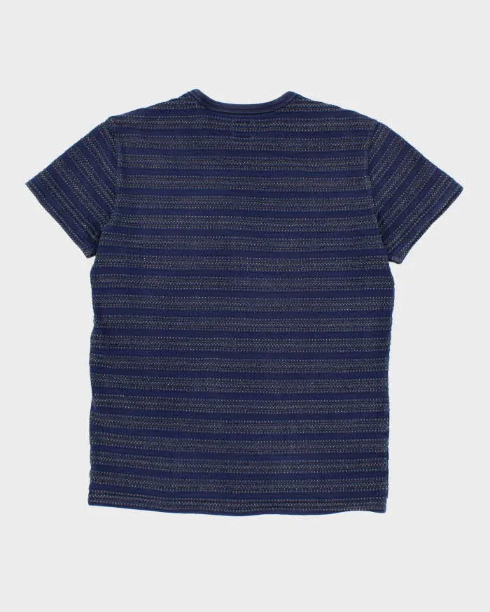 Lee Textured Stitching Navy T-Shirt - S sold by Rokit product image thumbnail 2