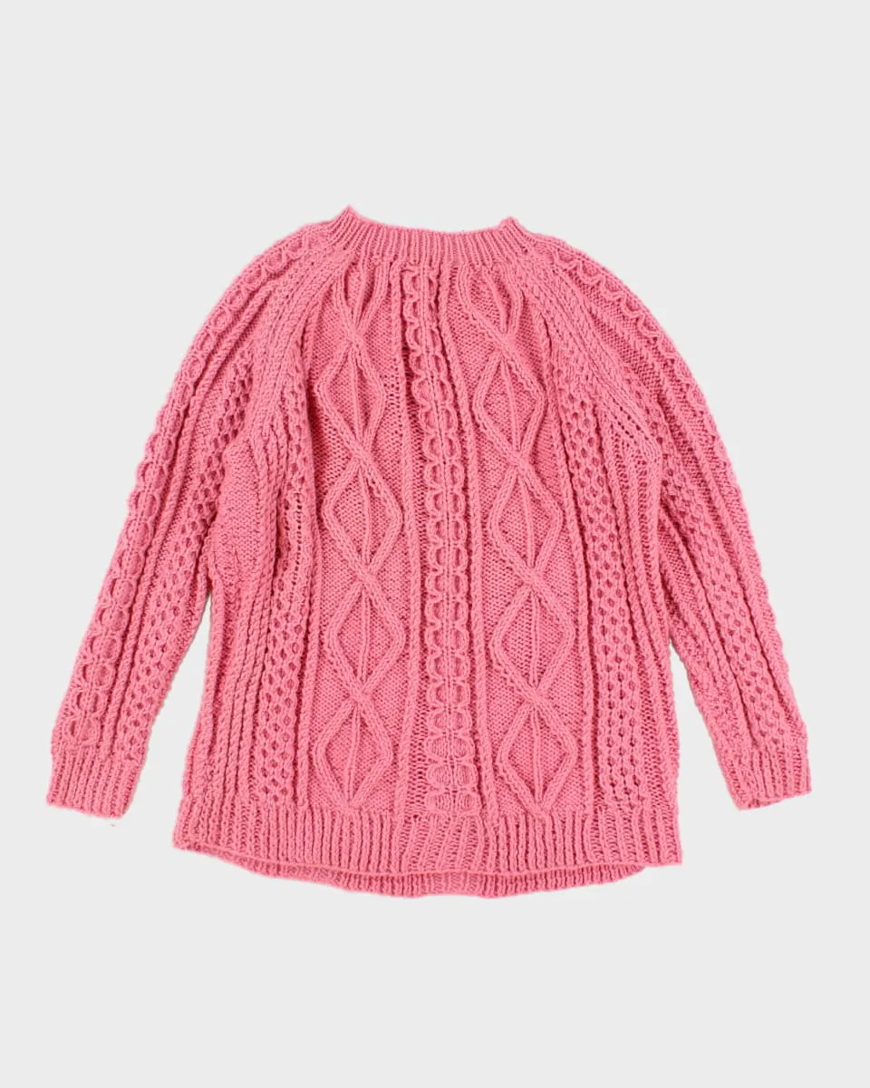 Oversized Pink Knit Jumper - XL sold by Rokit product image thumbnail 2