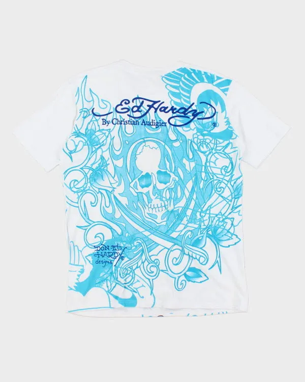 Vintage Y2K Ed Hardy Sequined Graphic T-Shirt - XL sold by Rokit product image thumbnail 2