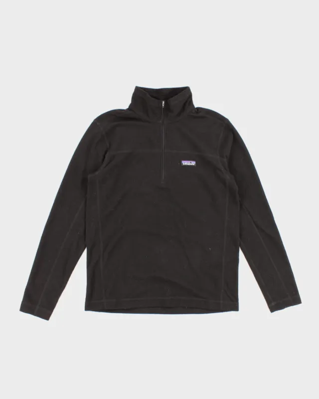Patagonia Black Quarter Zip Fleece - S sold by Rokit
