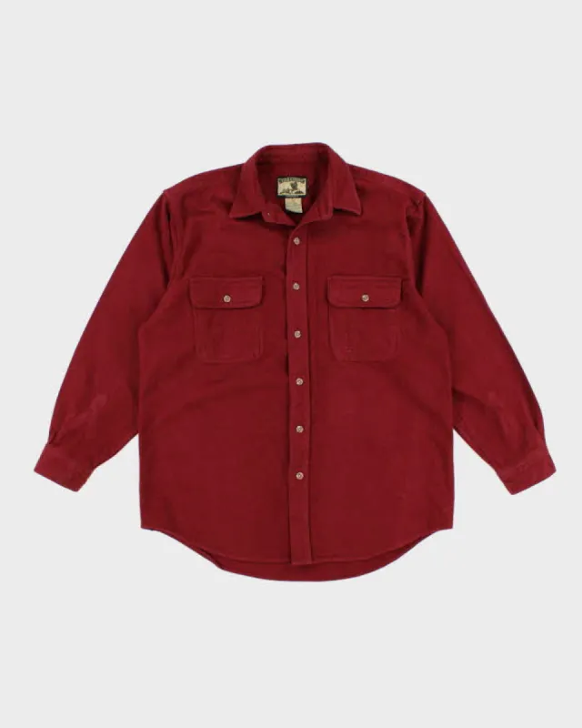 Vintage 90s Field And Stream Red Flannel Shirt - L sold by Rokit