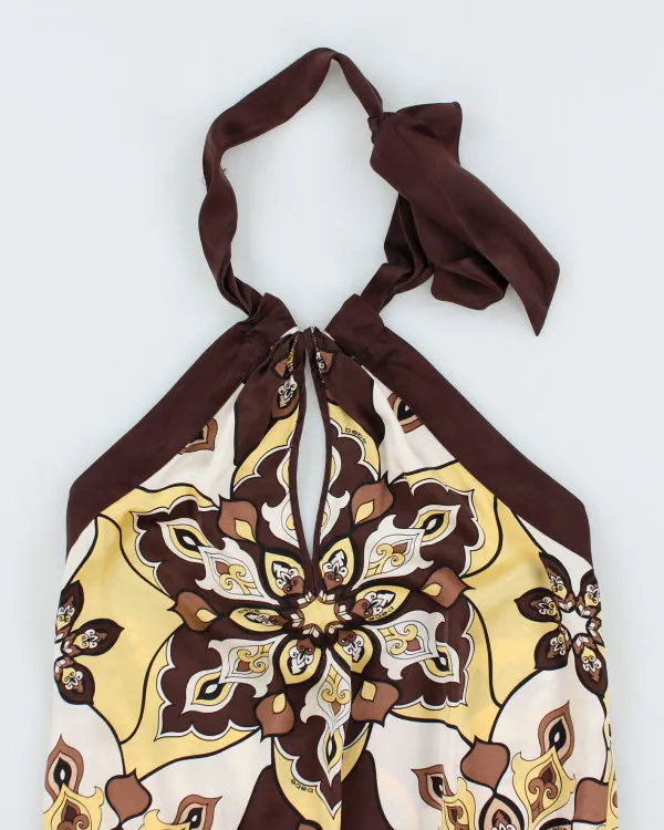 Y2k 00s Bebe Silk Halter Neck Top - XS sold by Rokit product image thumbnail 4