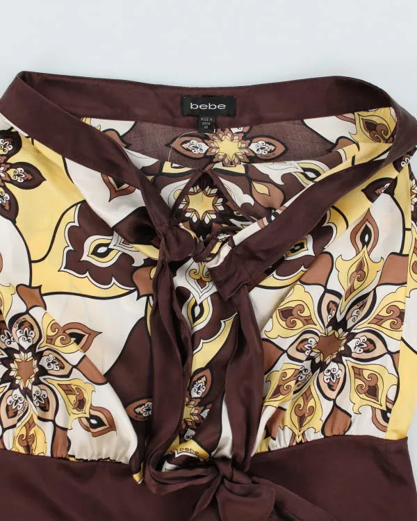 Y2k 00s Bebe Silk Halter Neck Top - XS sold by Rokit product image thumbnail 3