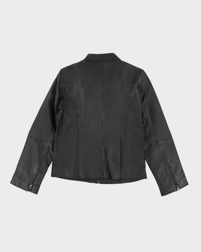 Vintage 90s/00s Fitted Leather Jacket - L sold by Rokit product image thumbnail 2