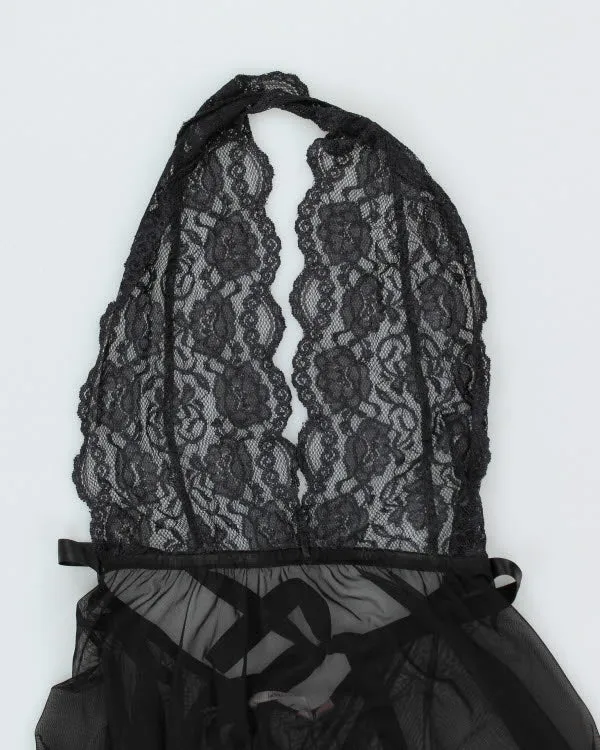 Y2k 00s La Vie En Rose Mesh Halter Neck Slip Dress - S sold by Rokit product image thumbnail 4