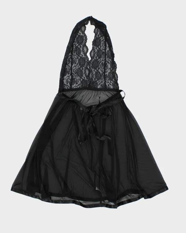 Y2k 00s La Vie En Rose Mesh Halter Neck Slip Dress - S sold by Rokit product image thumbnail 2