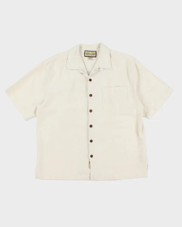 Vintage Jamacia Jaxx Hawaiian Silk Shirt - M sold by Rokit