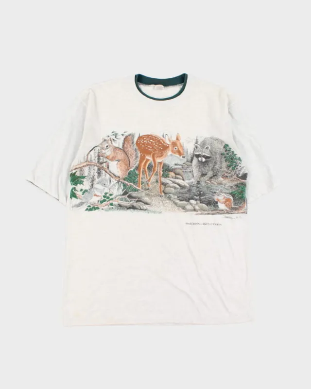 Vintage 80s/90s Single Stitch Graphic T-Shirt - L sold by Rokit