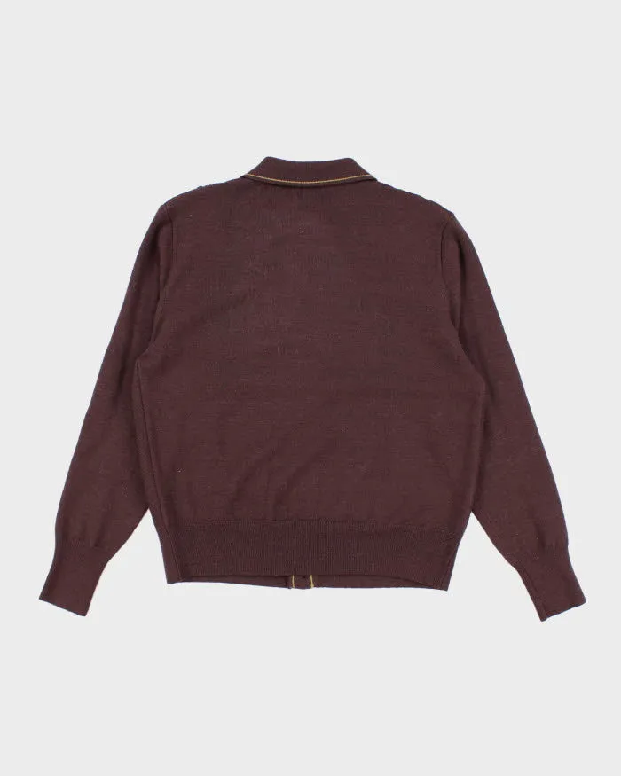 Vintage 80s Big Star Brown Wool Cardigan - M sold by Rokit product image thumbnail 2