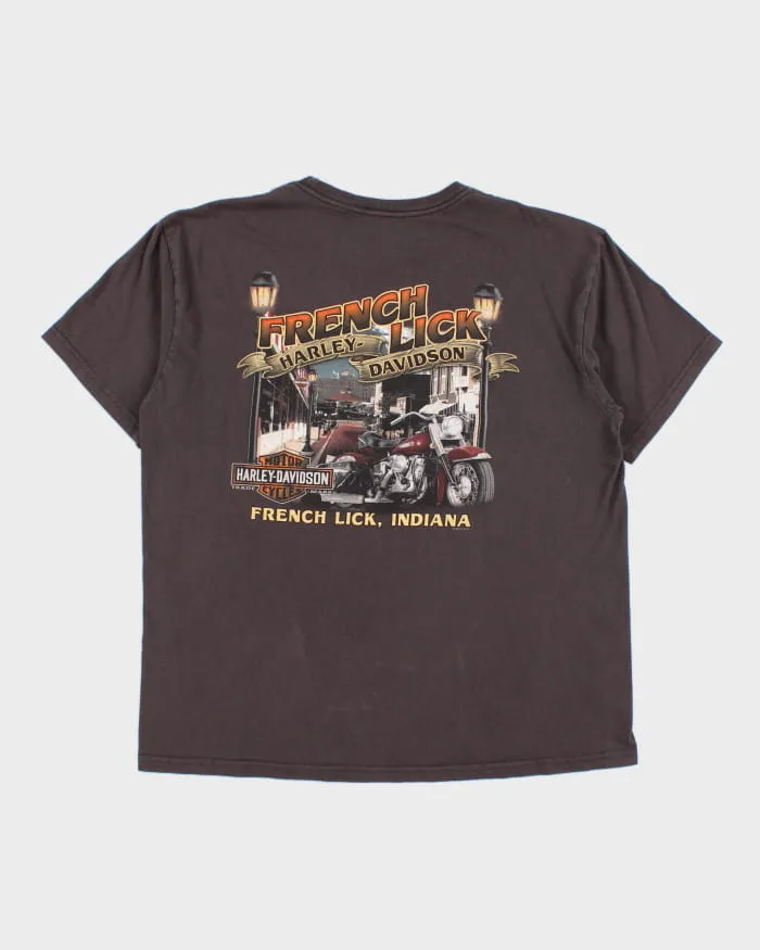 00s Harley Davidson Brown Graphic T-Shirt - XL sold by Rokit product image thumbnail 2