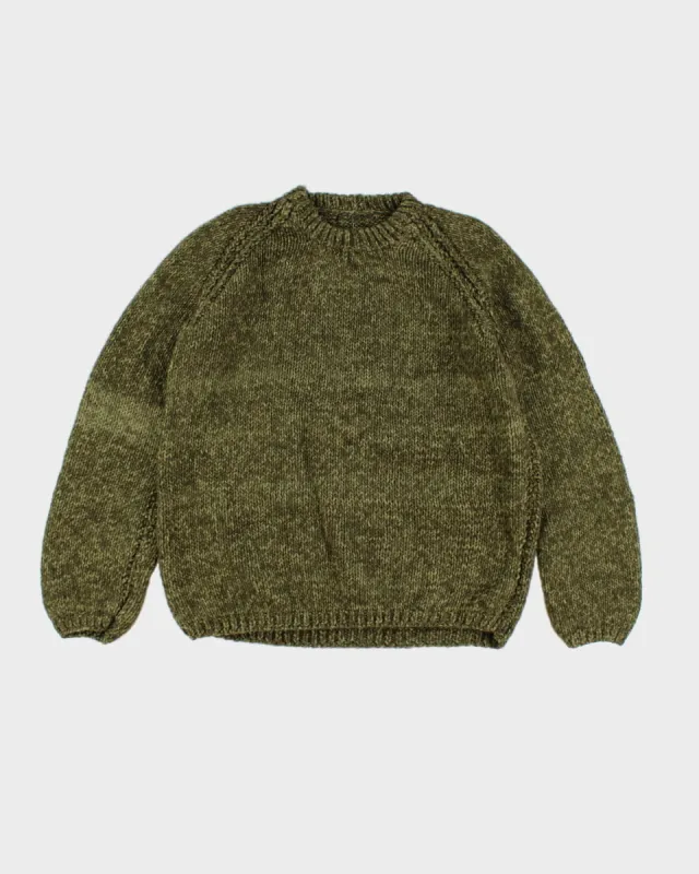 Vintage Handmade Green Jumper - L sold by Rokit