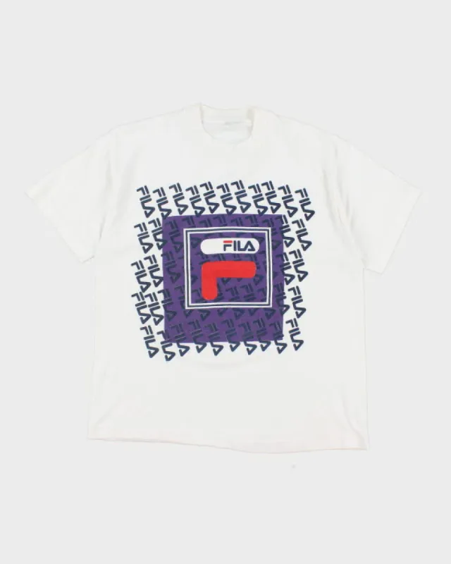 Vintage 90's Single Stitch Fila T-Shirt - L sold by Rokit