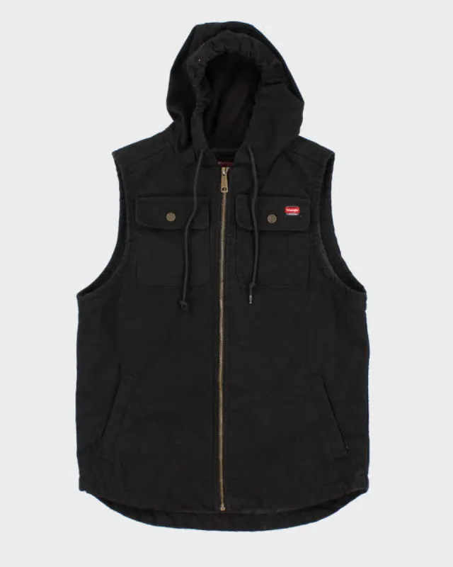 Vintage 90s Wrangler Workwear Hooded Vest - M sold by Rokit