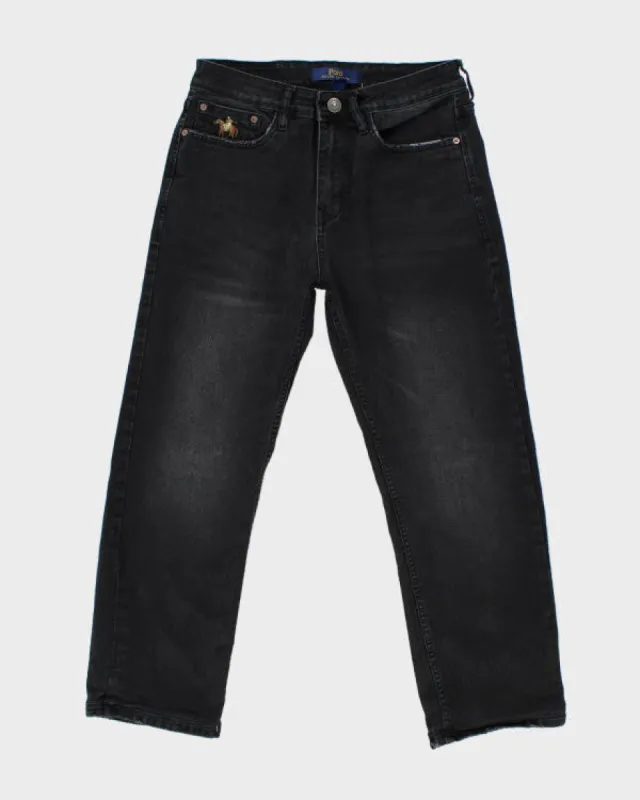 Vintage Polo Bear Embroidered Black Jeans - W30 L25 sold by Rokit