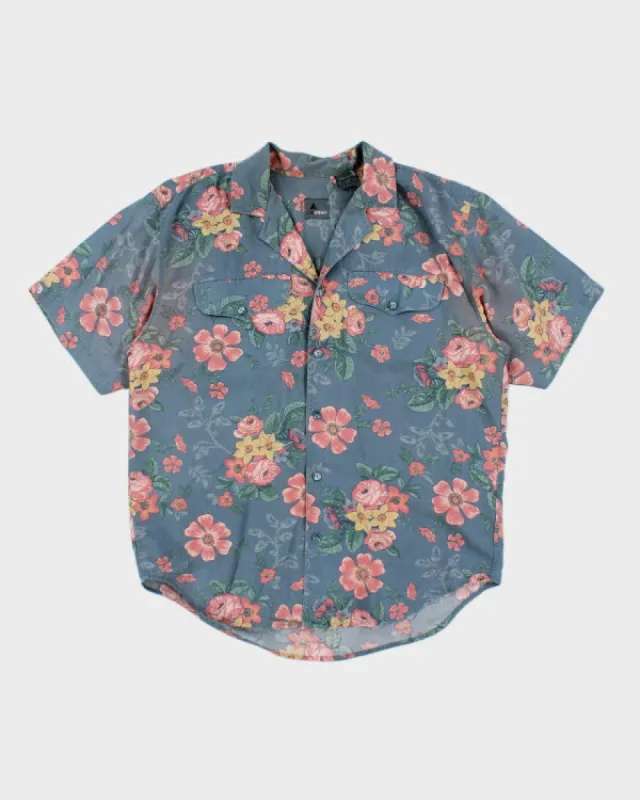 Vintage Men's Floral Print Short Sleeve Shirt - M sold by Rokit