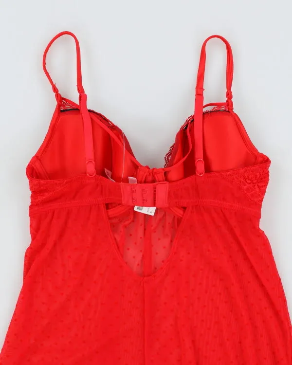 Deadstock La Vie En Rose Red Mesh Cami - S sold by Rokit product image thumbnail 4