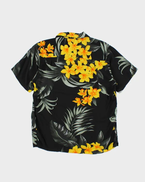Vintage Yellow Floral Printed Hawaiian Shirt - M sold by Rokit product image thumbnail 2