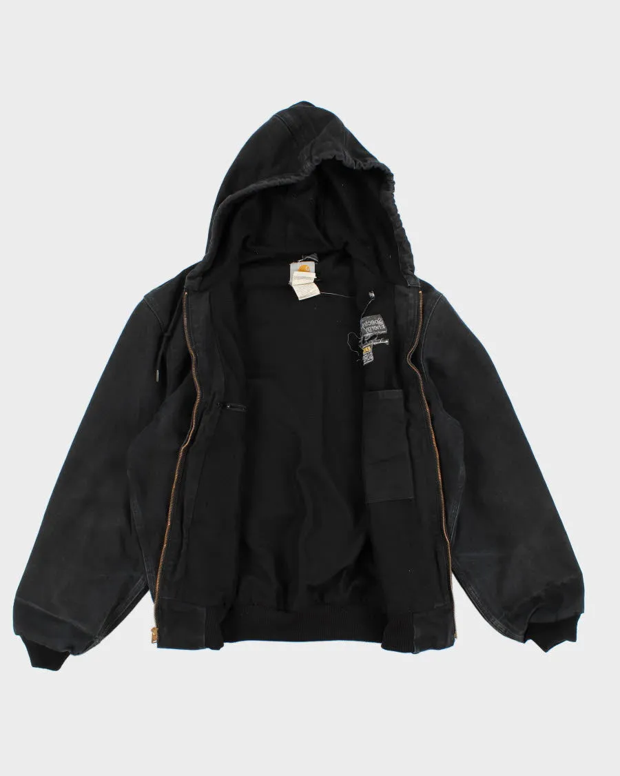 Vintage Men's Black Carhartt hooded Jacket - S sold by Rokit product image thumbnail 4