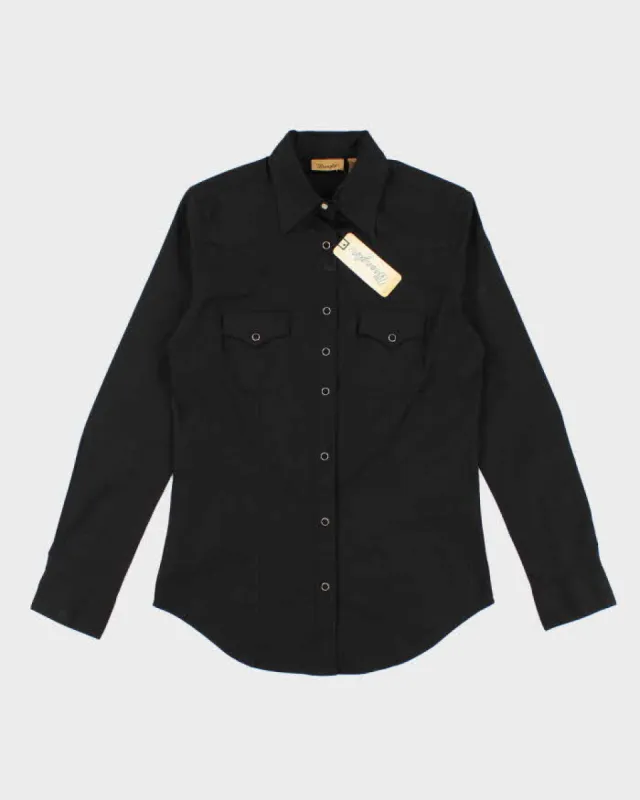 Wrangler Black Western Blouse - XS sold by Rokit