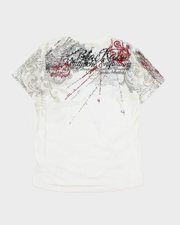 Vintage Y2K Gothic Style V Neck T-Shirt - L sold by Rokit product image thumbnail 2