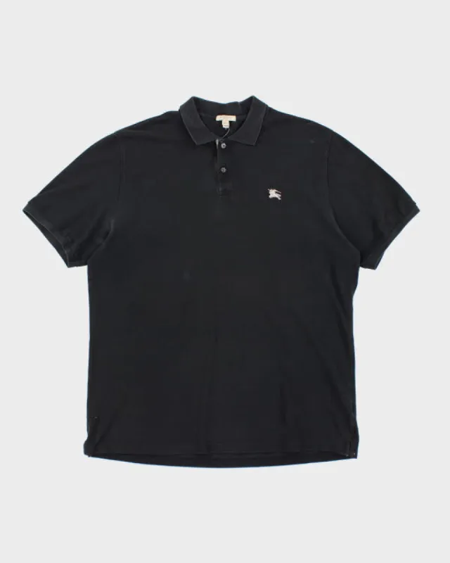 Burberry Black Polo Shirt - XXL sold by Rokit