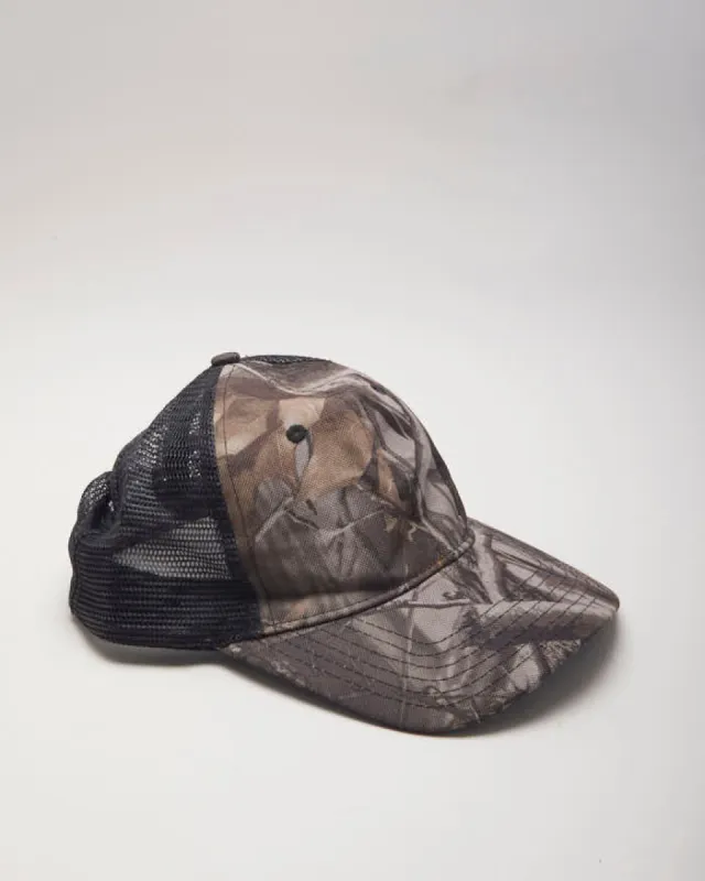 Vintage Y2K Real Camo Blank Trucker Cap - OS made by Rokit