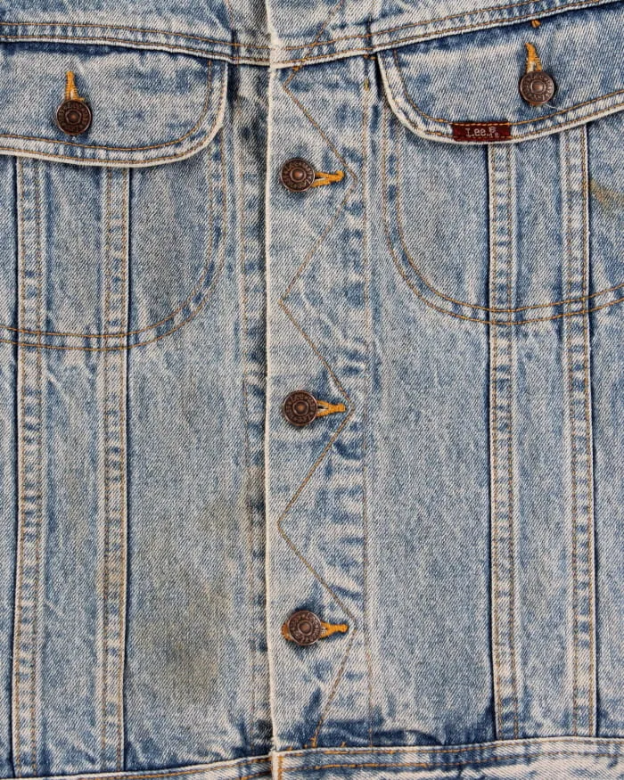 Vintage Lee Embroidered Denim Jacket - M sold by Rokit product image thumbnail 3