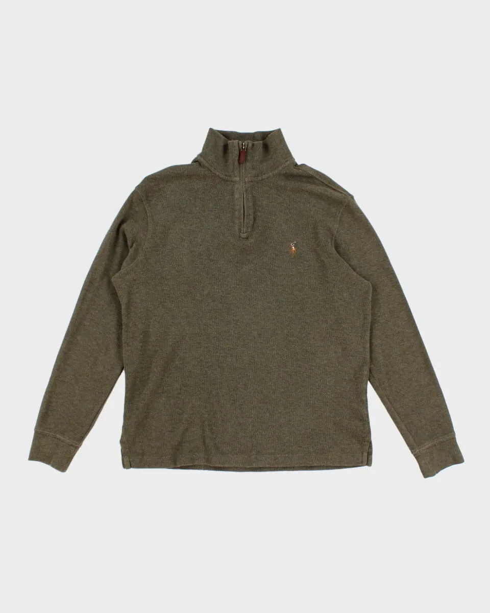 Ralph Lauren Quarter Zip Sweatshirt - S sold by Rokit