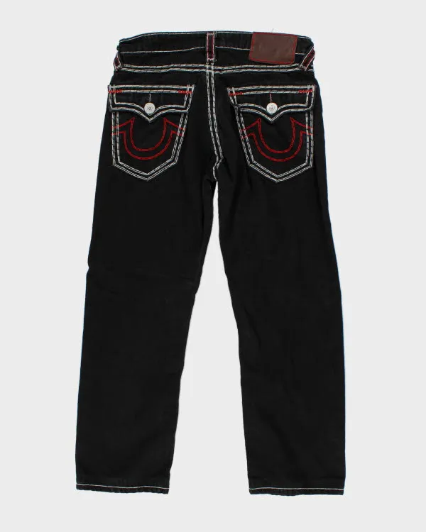 Vintage Y2K True Religion Black Straight Leg Jeans - W32 L27 sold by Rokit product image thumbnail 2