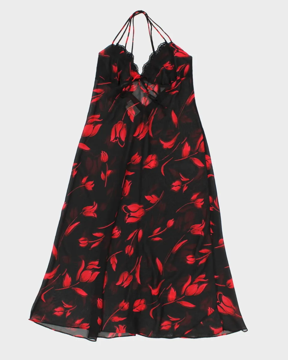 Vintage 90s Floral Long Slip Dress - M sold by Rokit