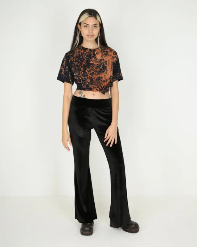 Rokit Originals Velour Lounge Trousers - Black sold by Rokit