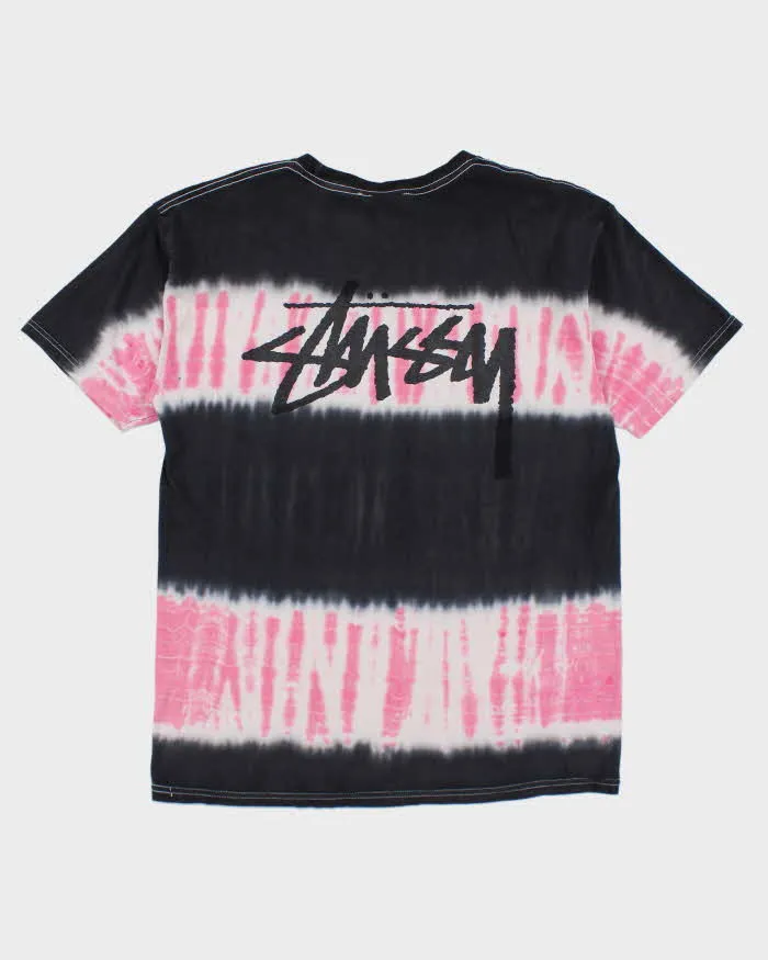 【HUECLOSET】★送料・関税込★tie-dye black wide denim HUECLOSET Track Black Wide Denim Pants