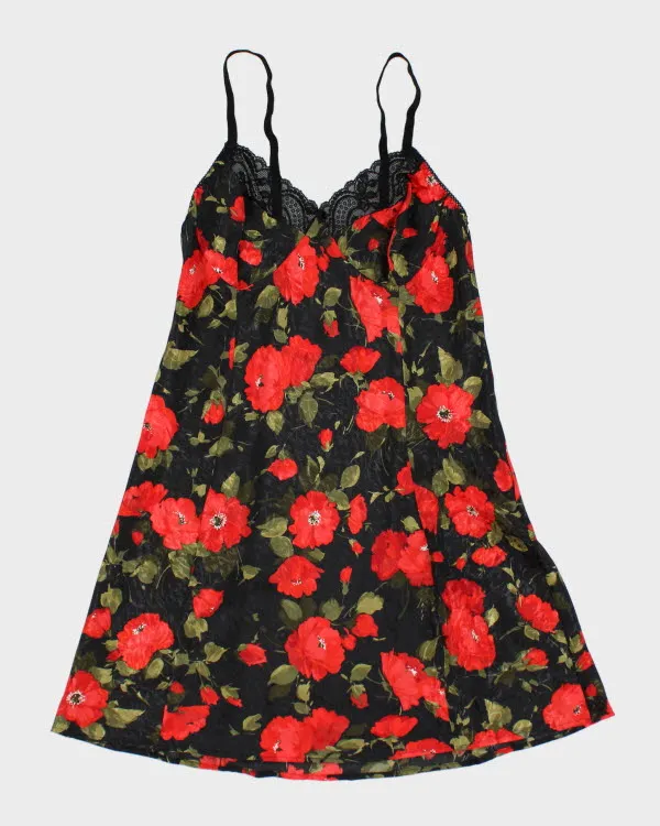 Vintage Y2k 00s French Maid Floral Slip Dress - S sold by Rokit