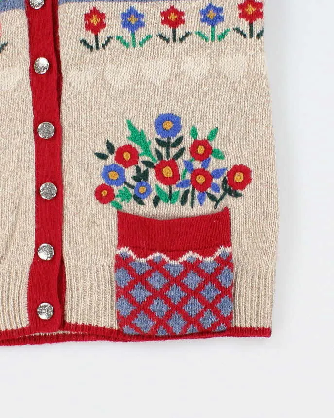 Vintage 90s Darling Cottagecore Wool Cardigan - S sold by Rokit product image thumbnail 4