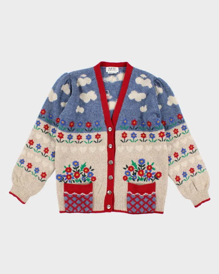 Vintage 90s Darling Cottagecore Wool Cardigan - S sold by Rokit