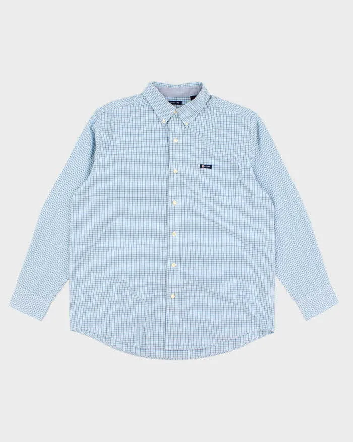 00s Chaps Check Blue Shirt - L sold by Rokit