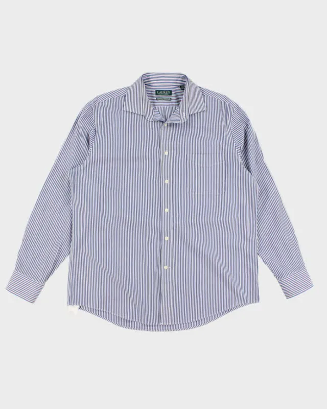 Ralph Lauren Blue Stripe Shirt - L sold by Rokit