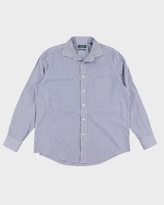 Ralph Lauren Blue Stripe Shirt - L sold by Rokit