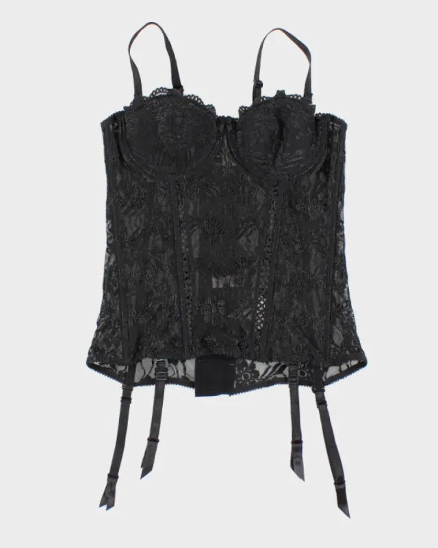 Deadstock La Vie En Rose Lace Corset - M sold by Rokit